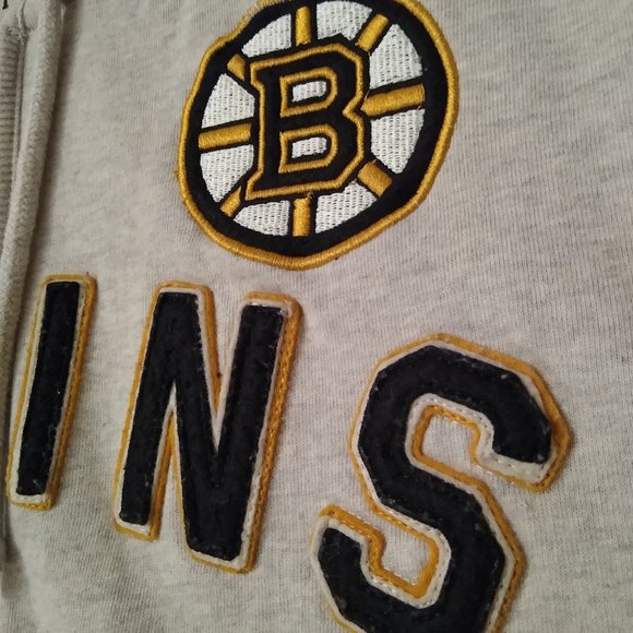 Boston Bruins Gray Zip-Up Sweater - Picture 4 of 6